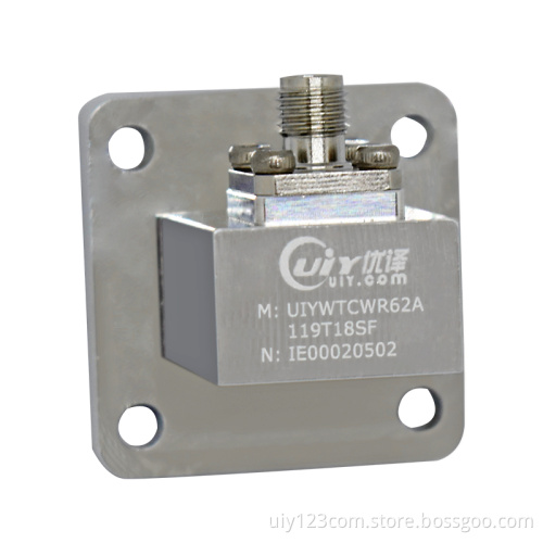 WR62 11.9 to 18.0GHz Ku Band RF Waveguide to Coax Adapter
